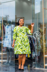 elegant lime green dress